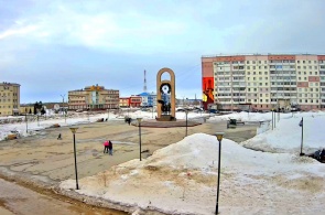 Monumento a los Defensores de la Patria. Webcams Usinsk