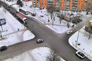 Cruce de calles Bondarev - Pobeda. Webcams Sortavala en línea