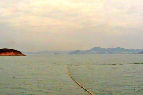 El puerto de la isla de Cheng Chau. Webcams de Hong Kong en línea