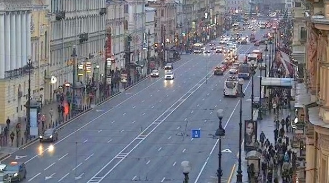 Plaza de la rebelión. Webcam de San Petersburgo en línea