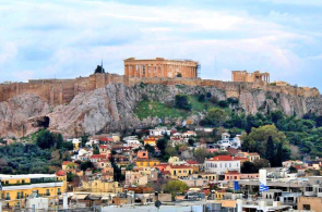 Acrópolis de Atenas (Grecia) - la atracción principal. Webcams de Atenas en línea