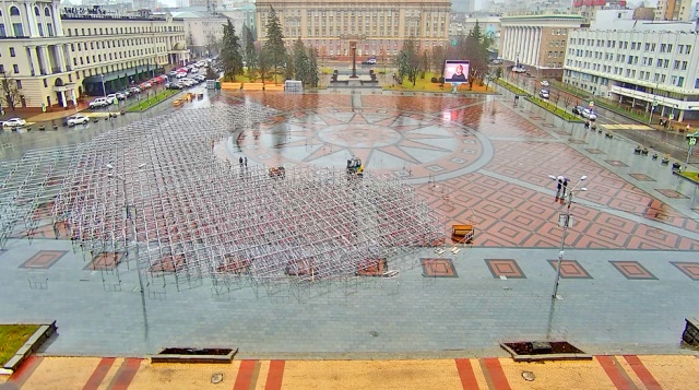 Plaza de la Catedral. Cámaras web Belgorod
