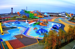Zona infantil Aquapark. Cámaras web Kirillovka
