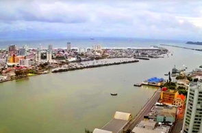 Vista del puerto. Cámaras web Itajai