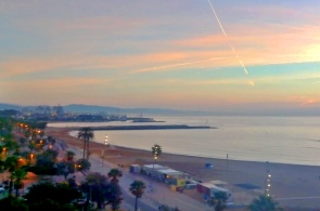 Playa de San Sebastián. Cámaras web de Barcelona en línea