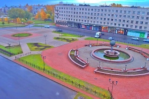 Fuente en el parque del 300 aniversario. Cámaras web lomonosov