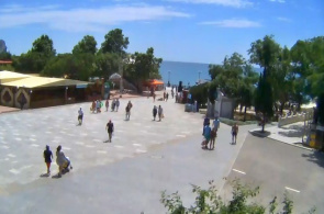 Plaza central paseo marítimo Sudak webcam en línea