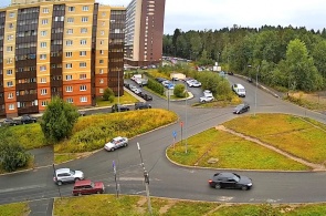 Cruce de calles Petrov - Kemskaya. Webcams Petrozavodsk
