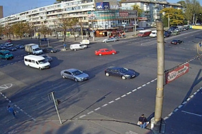 Cruce de la avenida Lenin y la calle ucraniana