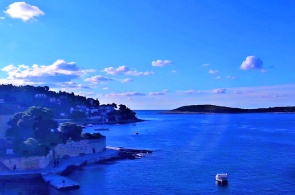 Vista de la ciudad. Webcams de la isla de Hvar