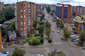 La intersección de la avenida Lenin es el callejón de Tikhykh. Cámaras web Tomsk en línea