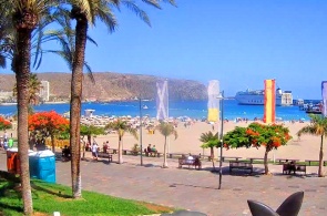 Playa de Los Cristianos. Tenerife cámara web en línea