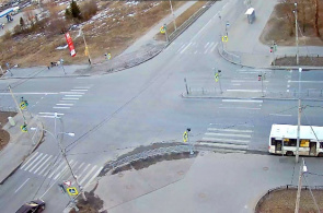 Cruce de la calle Krasnogorodskaya y la autopista Gatchinsky