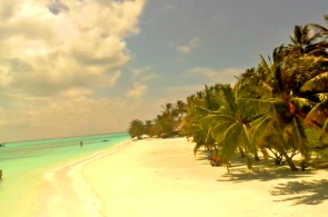Playa de la isla de Meeru. Cámaras web Meeru
