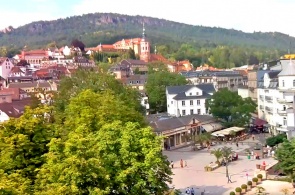 Vista de Goetheplatz desde el teatro. Cámaras web de Baden-Baden en línea