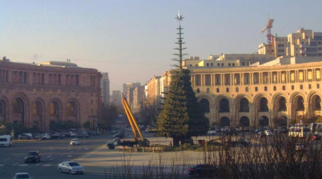 Plaza de la República Ereván en tiempo real