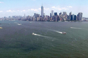 Nueva york, vistas a webcams en la Estatua de la Libertad en tiempo real