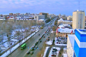 Bulevar Tekutievsky. Webcam Tyumen en línea