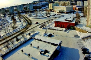 Zona del Palacio de la Cultura Naimushina. Webcams de Ust-Ilimsk