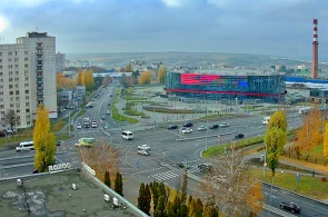 Cruce de las calles Korolev y Shchorsa. Cámaras web Belgorod