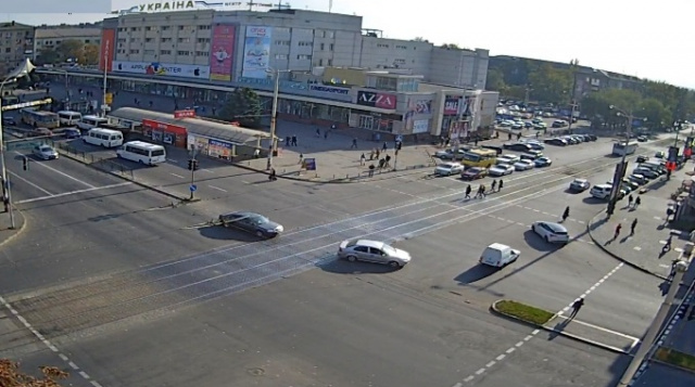 TC Ukraine, Lenin Ave. - c. Lermontov. Webcams Zaporozhye en línea