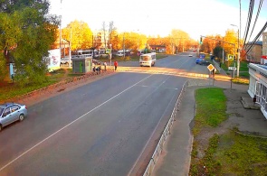 Cruce de la calle Bolshaya Norskaya y la calle Goda 1905. Cámaras web Yaroslavl