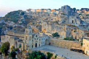 Santa María de Idris y San Pietro Caveoso. Webcams Matera en línea