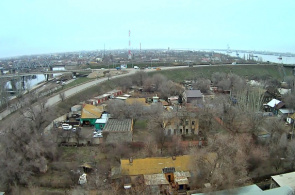 El viejo puente. Webcam de Astrakhan en línea