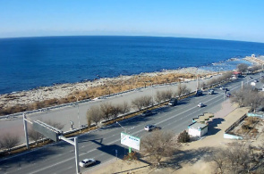 La costa del Caspio es de 14 microdistritos. Webcam Aktau en línea