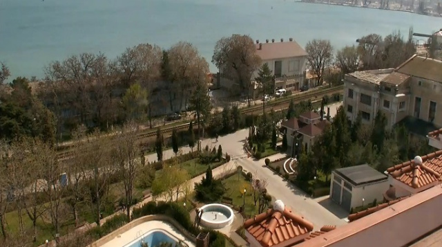 Vista en tiempo real del parque y el Golfo de Feodosia