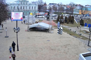 Monumento a Evpatiy Kolovrat. Webcams Ryazan en línea