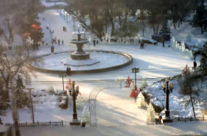 Webcam con vista a la fuente ubicada en la calle Gagarina