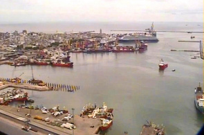 Cámara web del puerto de la ciudad de Montevideo en línea