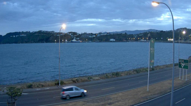 Costa de Wellington en tiempo real
