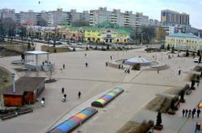 Plaza soviética. Webcams en línea de Dmitrov - video de las ciudades cercanas a Moscú