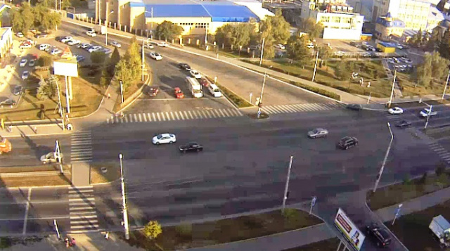 Cruce de calles Dovatortsev y Serov. Webcam de Stavropol en línea
