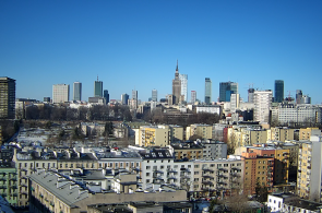 Panorama de la ciudad. Varsovia en tiempo real