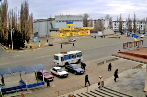 Komsomolets (vista desde el Hotel Sovetskaya). Webcam límite en línea