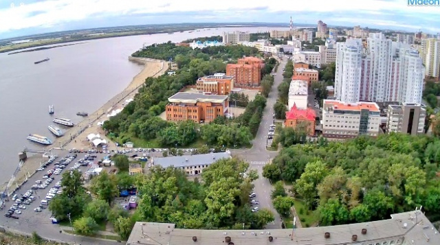 Terraplén de la cámara web de Khabarovsk en línea