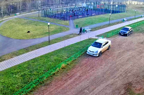 Estacione en Kirova. Equipo de ejercicio. Webcams de Ust-Kut