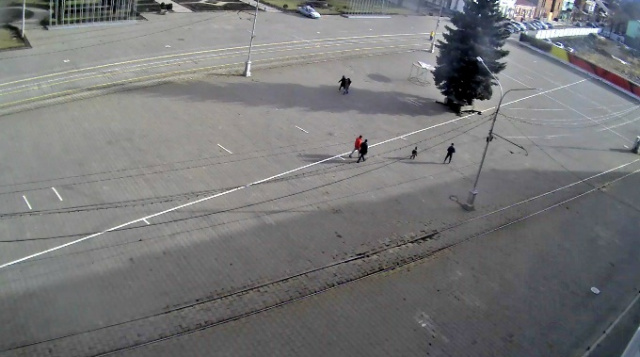 Plaza de la libertad. Webcam de Vladikavkaz en línea