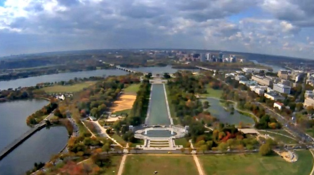 profundamente Canal Tarjeta postal Webcam en vivo del Monumento a Washington DC