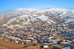 Vista de la ciudad de Sulukta. Cámaras web Biskek