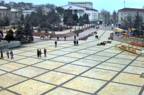 Plaza Lenin. Webcam de Kerch city en línea