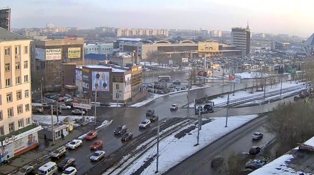 Plaza de la estación de la cámara web Chelyabinsk en línea