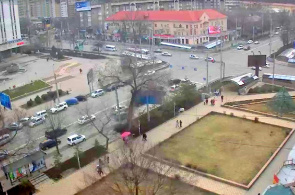 Combatientes cuadrados de la revolución. Webcams de Bishkek en línea