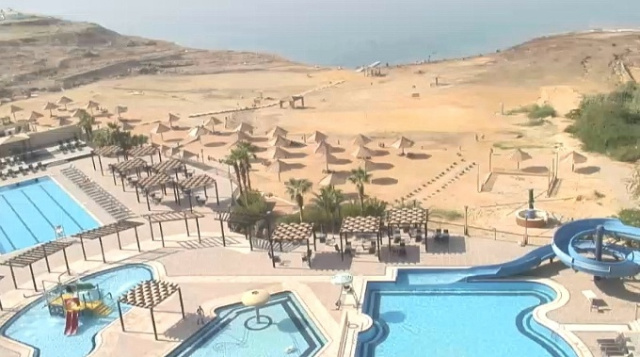 Mar muerto Webcam de Hotel Sweimeh Dead Sea Spa en línea