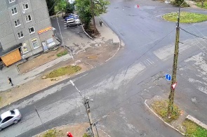 Cruce de calles Sudostroitelnaya - Kemskaya. Webcams Petrozavodsk