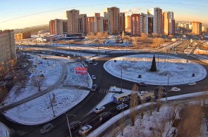 Anillo de paso Norte y la calle Salmyshskaya. Webcams de Orenburg