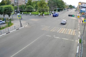 Cruce de las calles Seminarskaya - Sennaya. Cámaras web Riazán